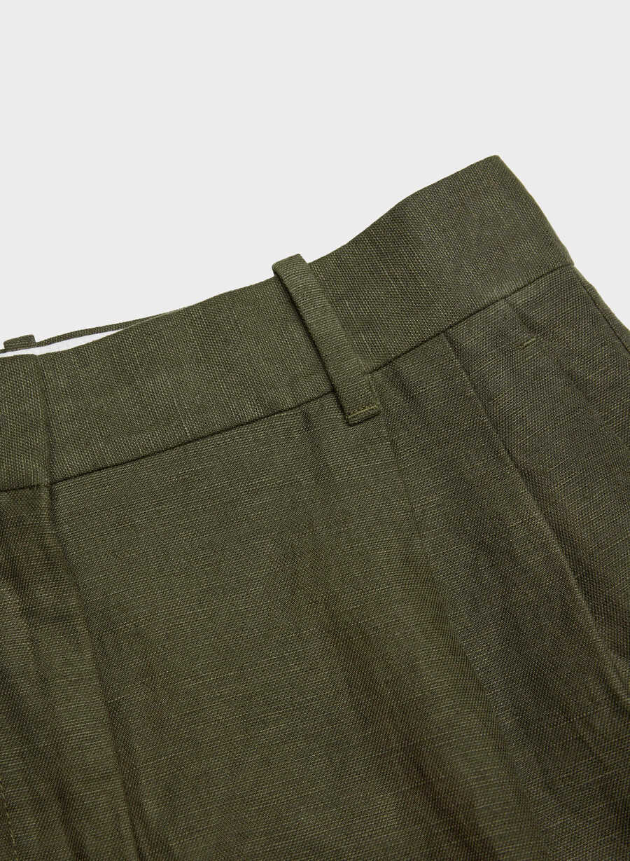 the effortless short mini - cruiselinen dark olive
