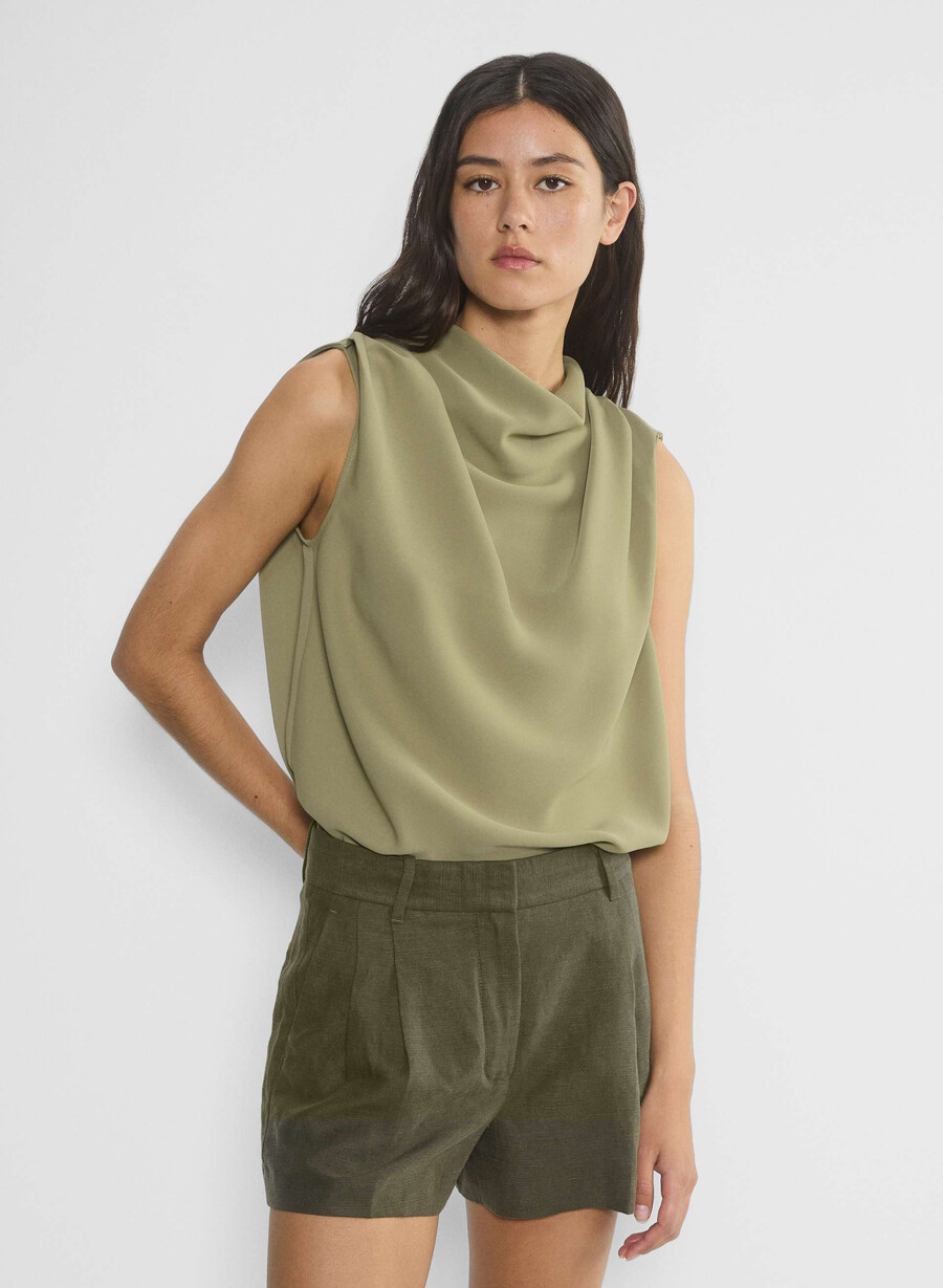 the effortless short mini - cruiselinen dark olive