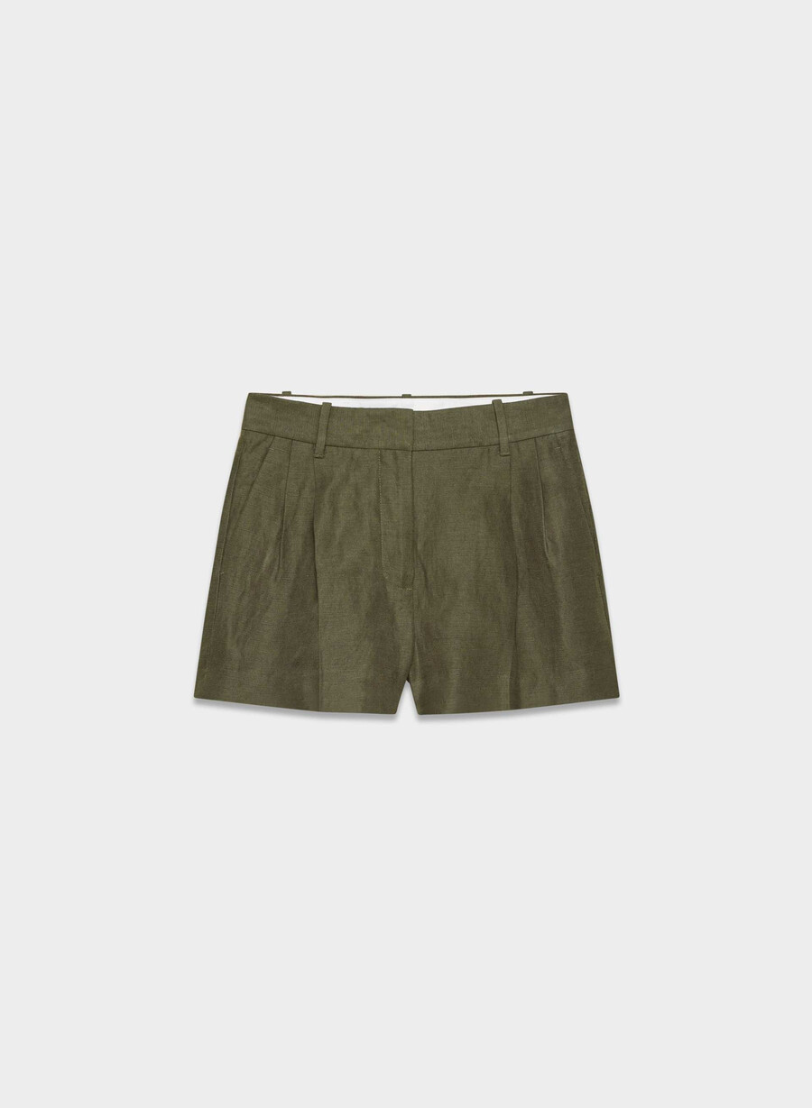 the effortless short mini - cruiselinen dark olive