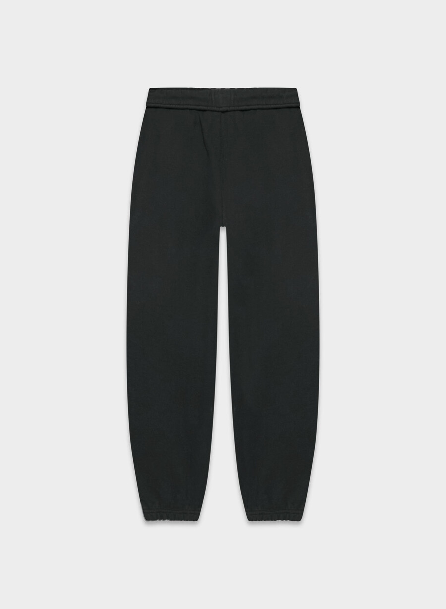 mysig sweatfleece mega foldover baggy jogger svart