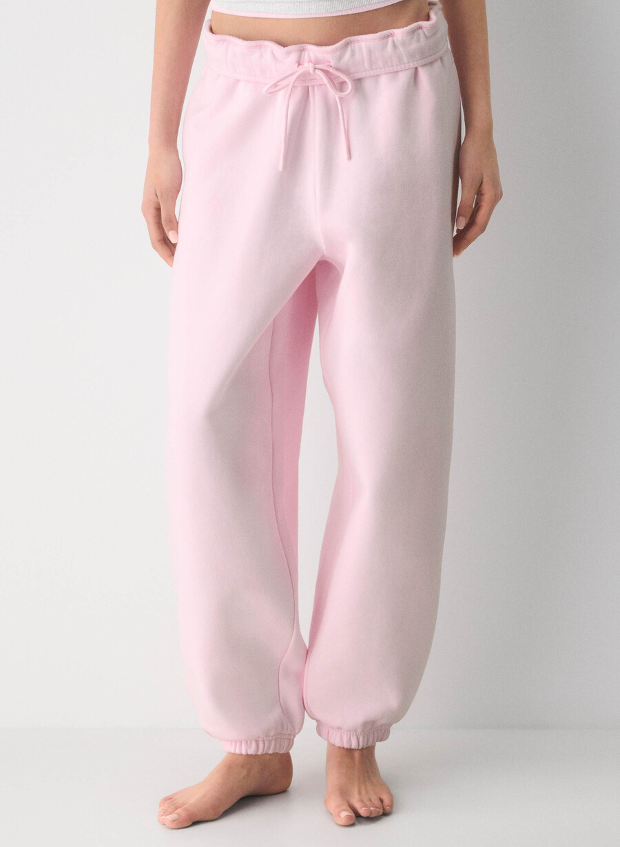 mysig sweatfleece mega foldover baggy jogger villa rosa