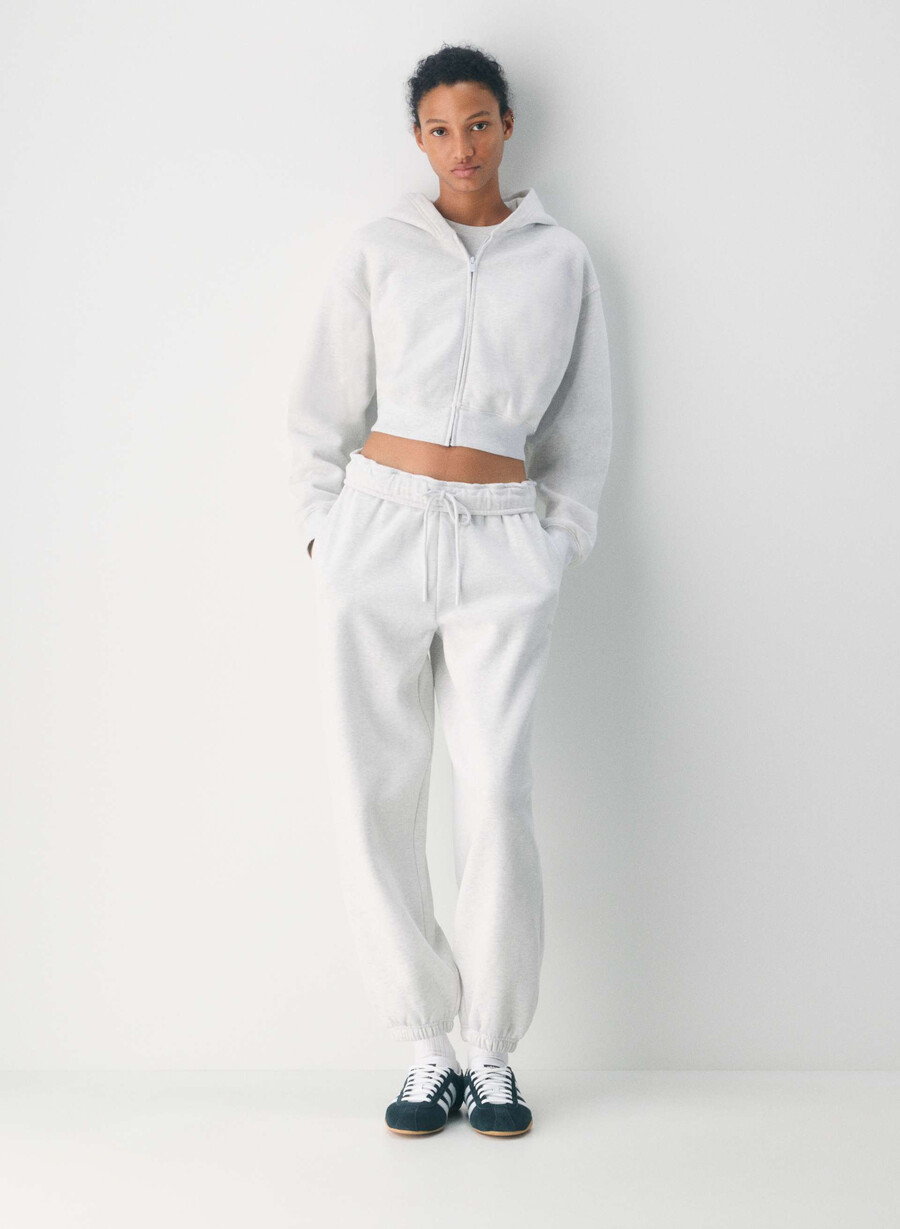 mysig sweatfleece mega foldover baggy jogger villa blÅ