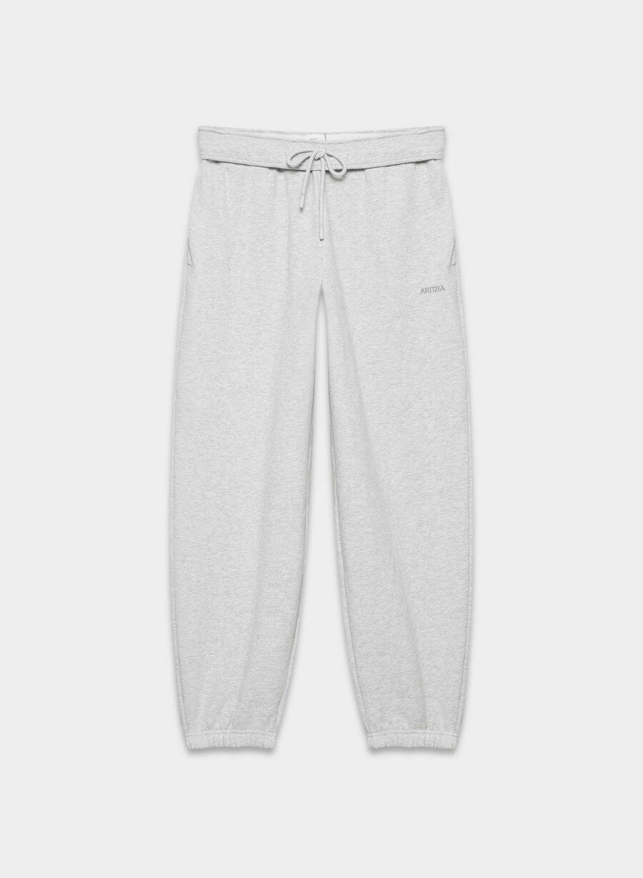 mysig sweatfleece mega foldover baggy jogger ljungfärgad krom