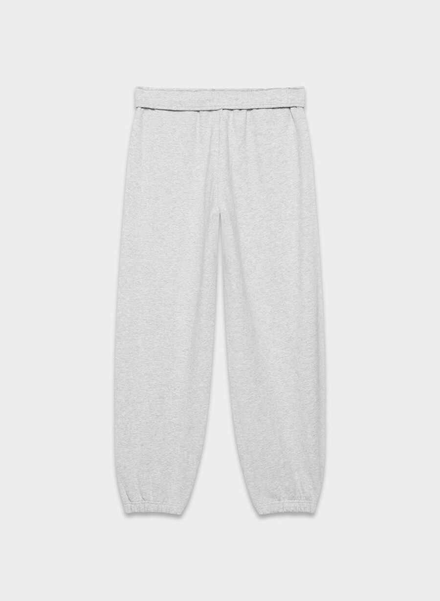 mysig sweatfleece mega foldover baggy jogger ljungfärgad krom