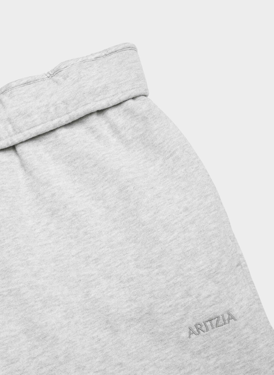 mysig sweatfleece mega foldover baggy jogger ljungfärgad krom