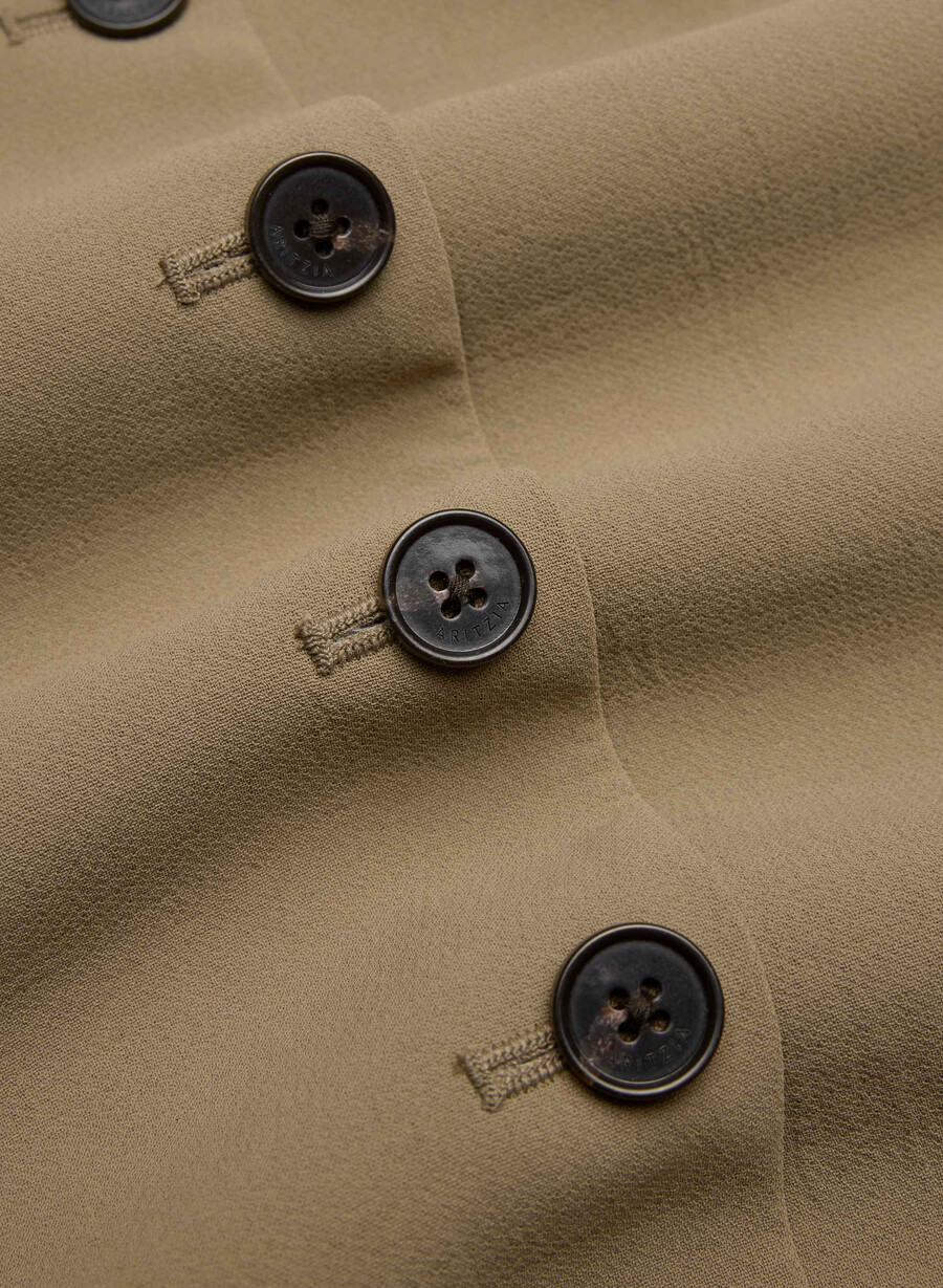 regal dress - crepette folio brown