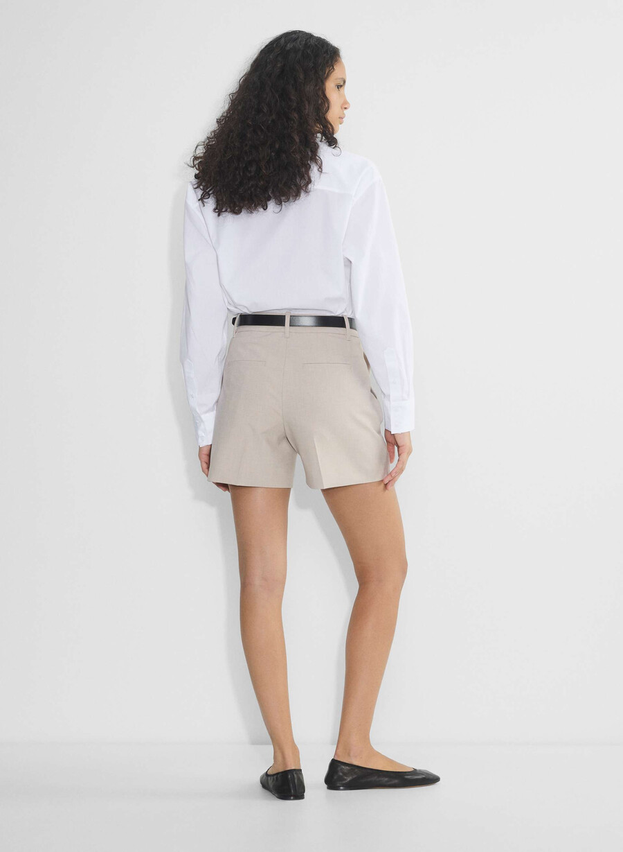 the effortless short mid-thigh - reessential light heather matt pearl