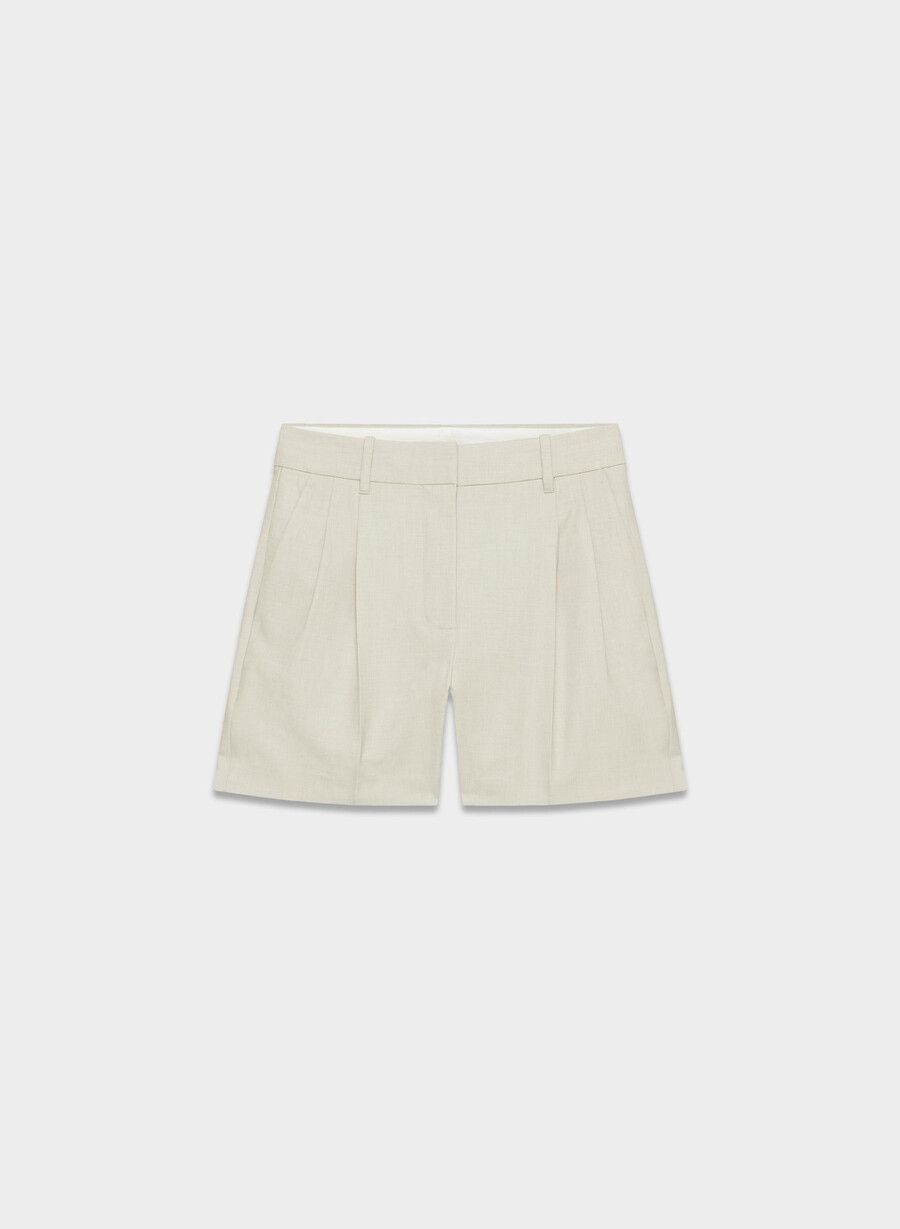 the effortless short mid-thigh - reessential light heather matt pearl