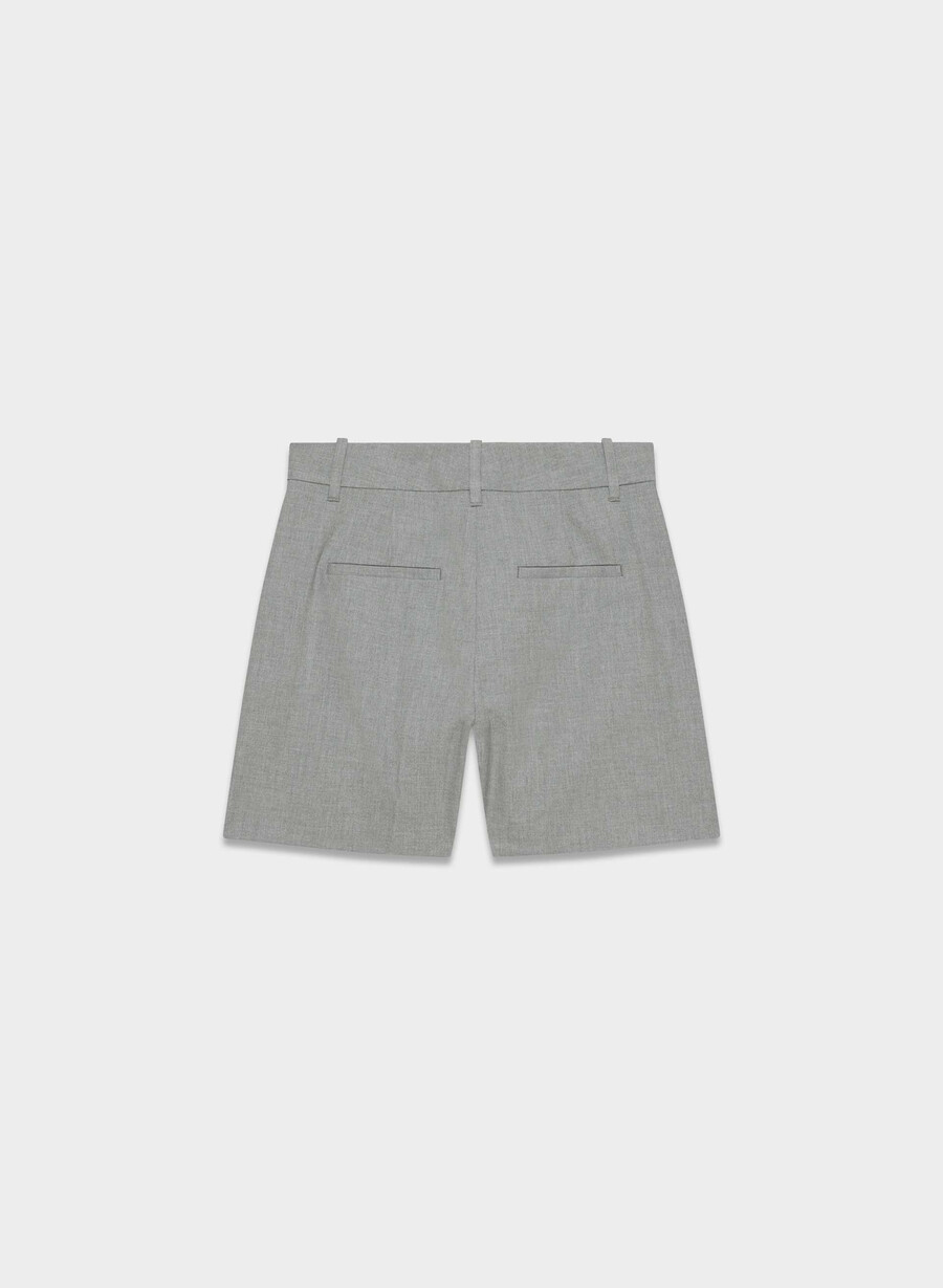 the effortless short mid-thigh - reessential light heather dark grey