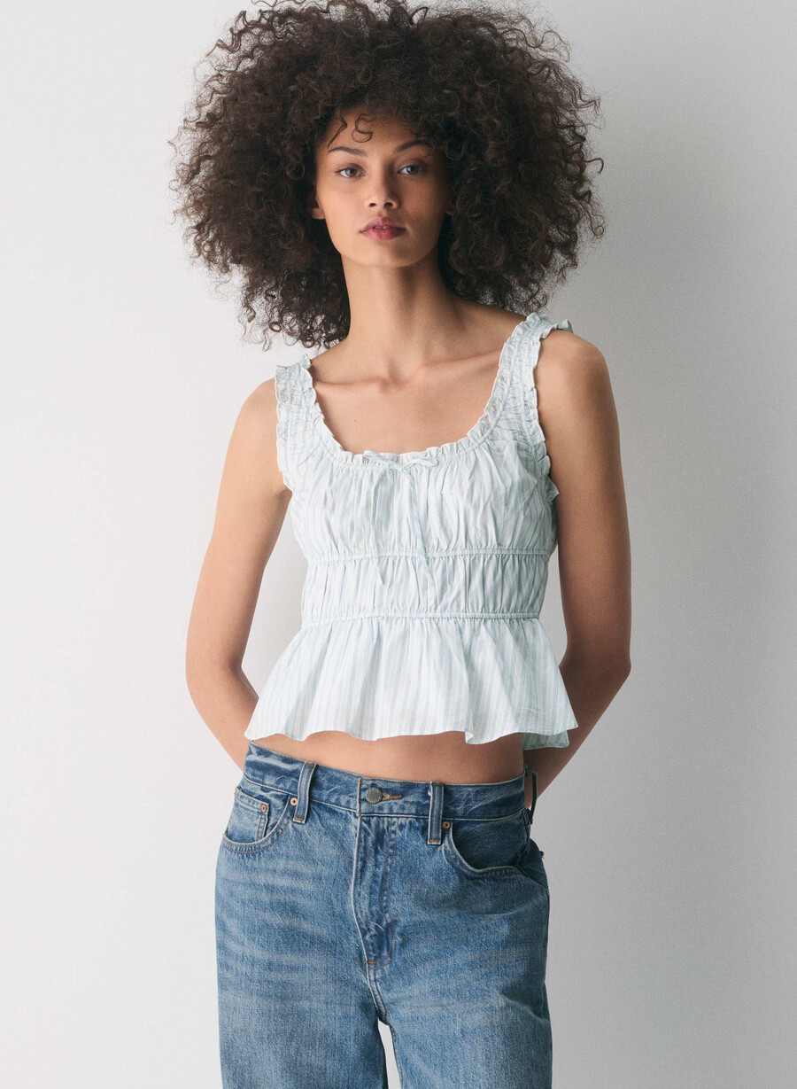 helena poplin topp azl strp br wtvl bl