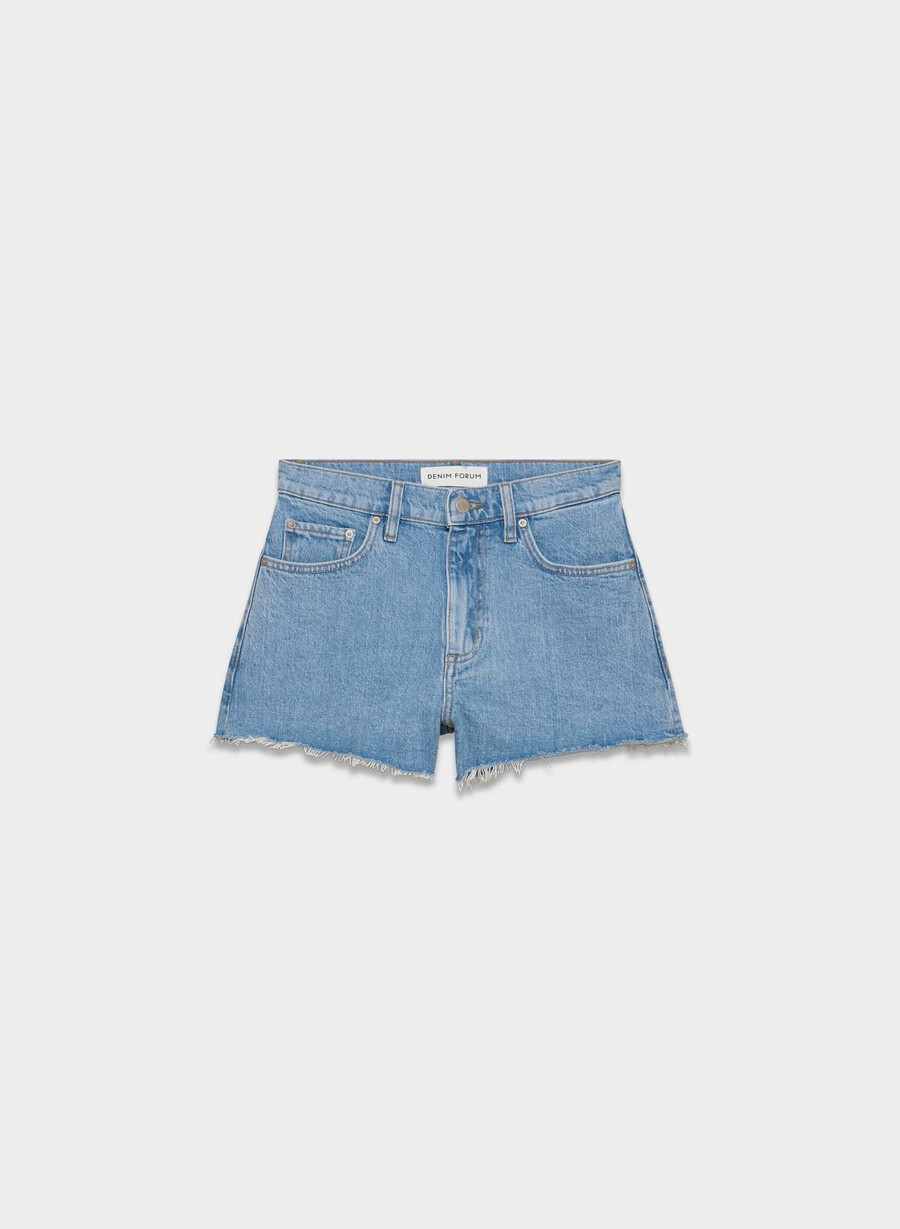 denim forum jodie höghöjds mini jeansshorts no-stress ljusblÅ