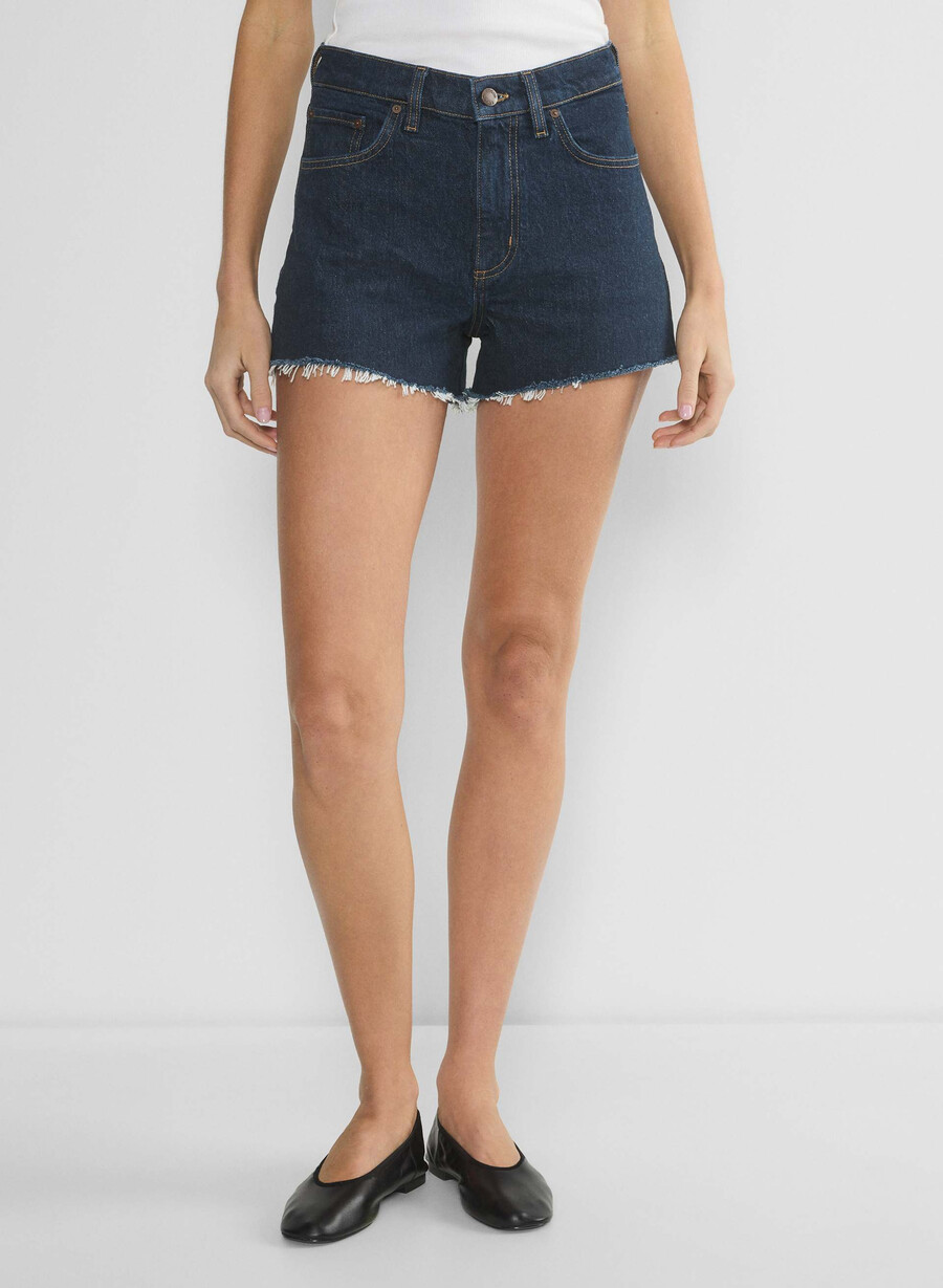 denim forum jodie hi-rise mini denimshorts no-stress mÖrkblÅ