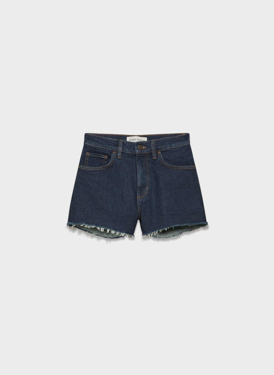 denim forum jodie hi-rise mini denimshorts no-stress mÖrkblÅ