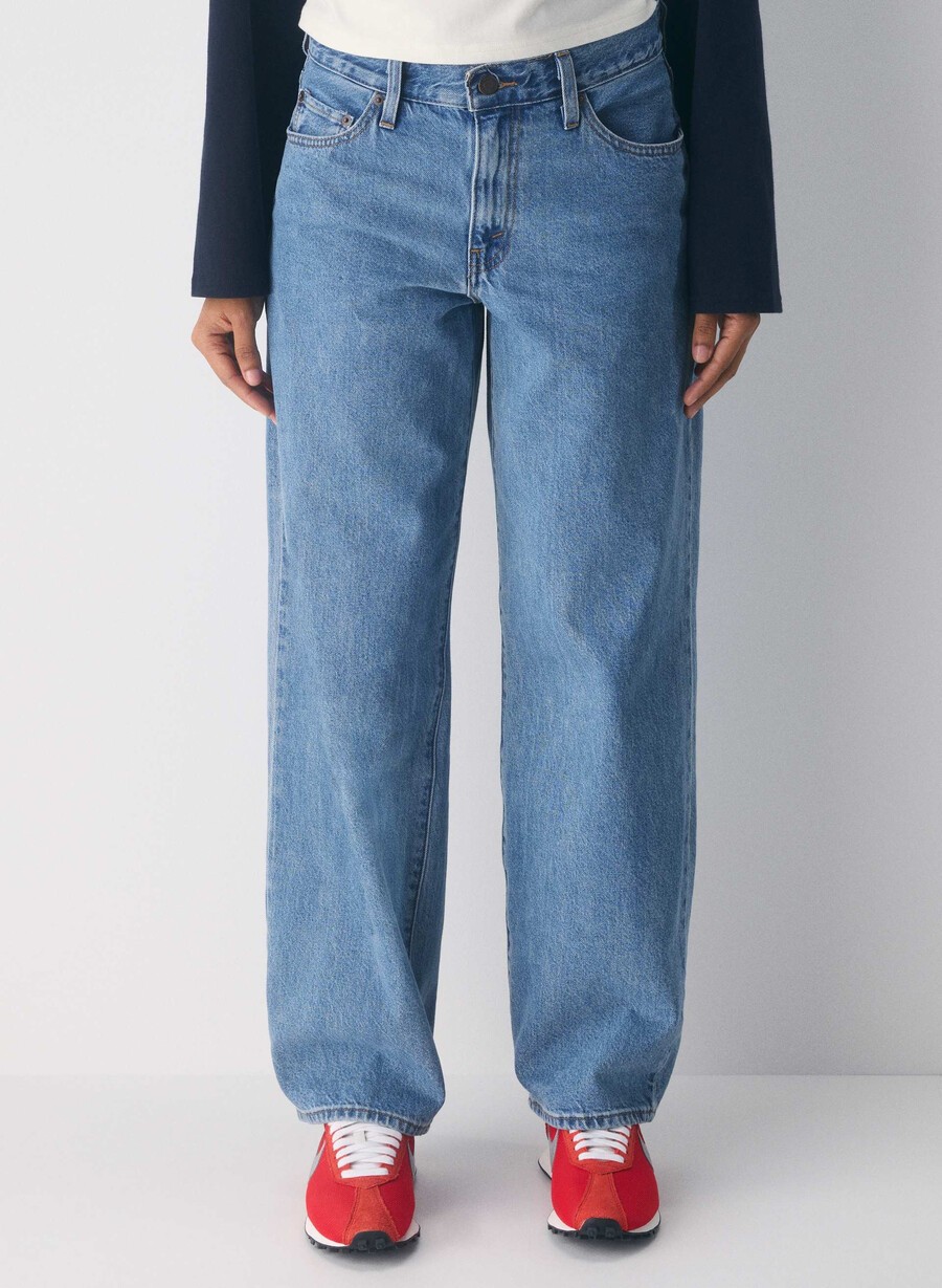 levis baggy dad jeans own it stone