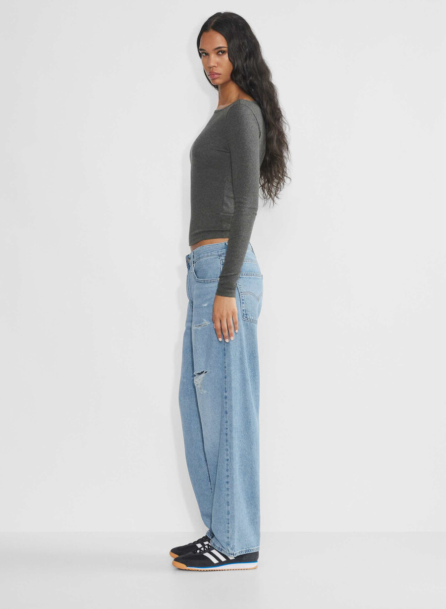 levis baggy dad jeans i mitten med dmg