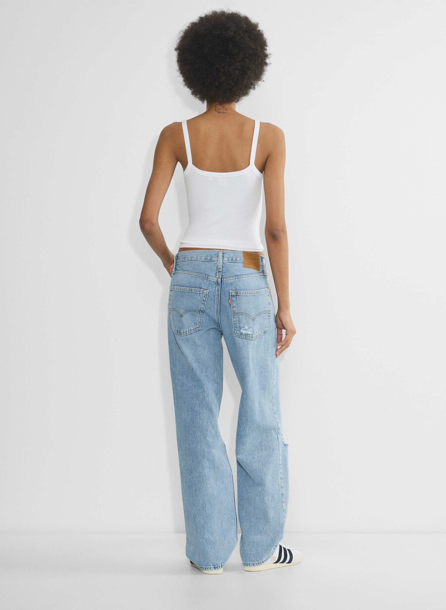 levis baggy dad jean fick emot teckningen