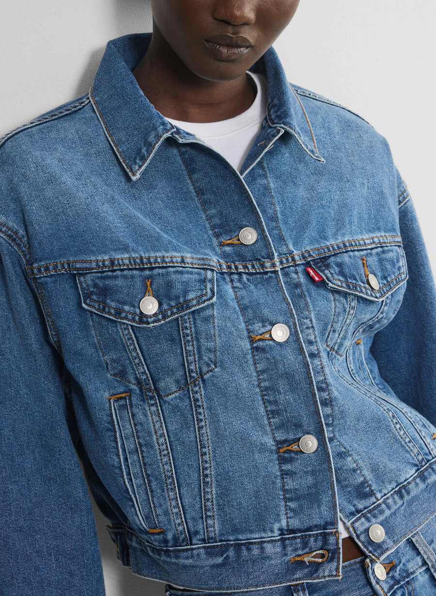 levis shrunken 90-tals truckerjacka cool city whip