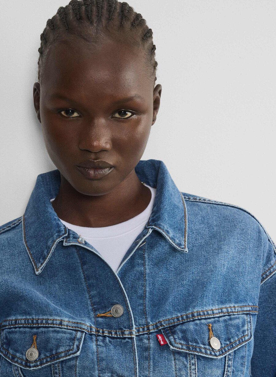levis shrunken 90-tals truckerjacka cool city whip