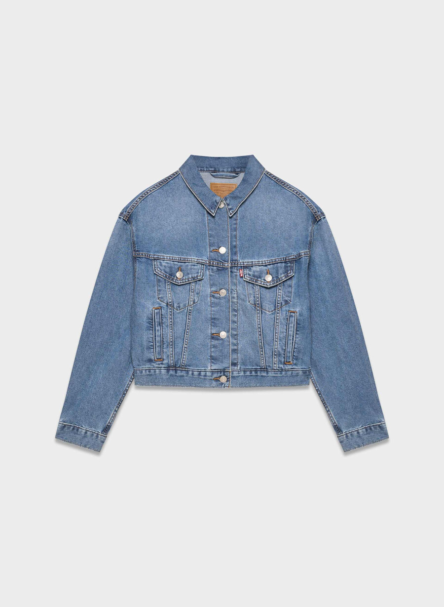 levis shrunken 90-tals truckerjacka cool city whip