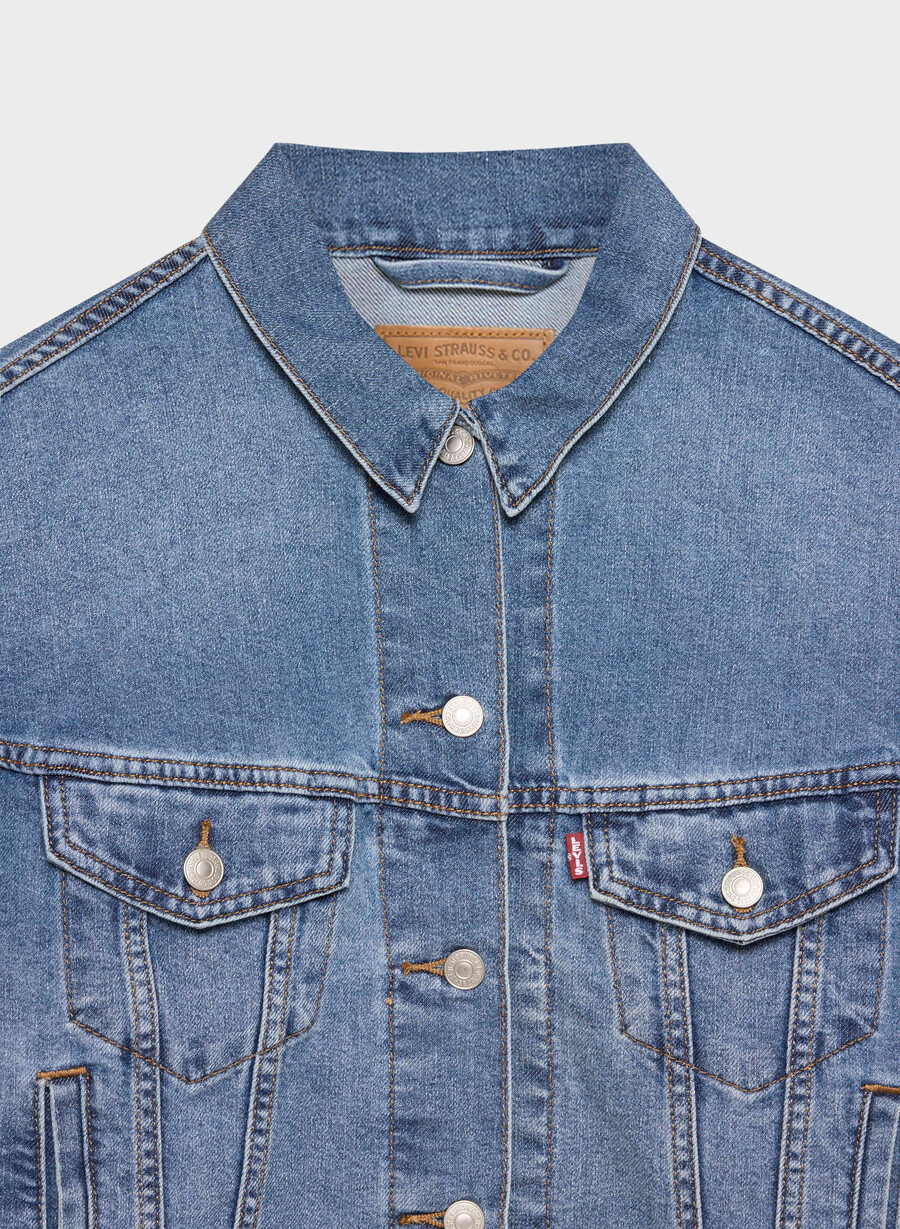 levis shrunken 90-tals truckerjacka cool city whip