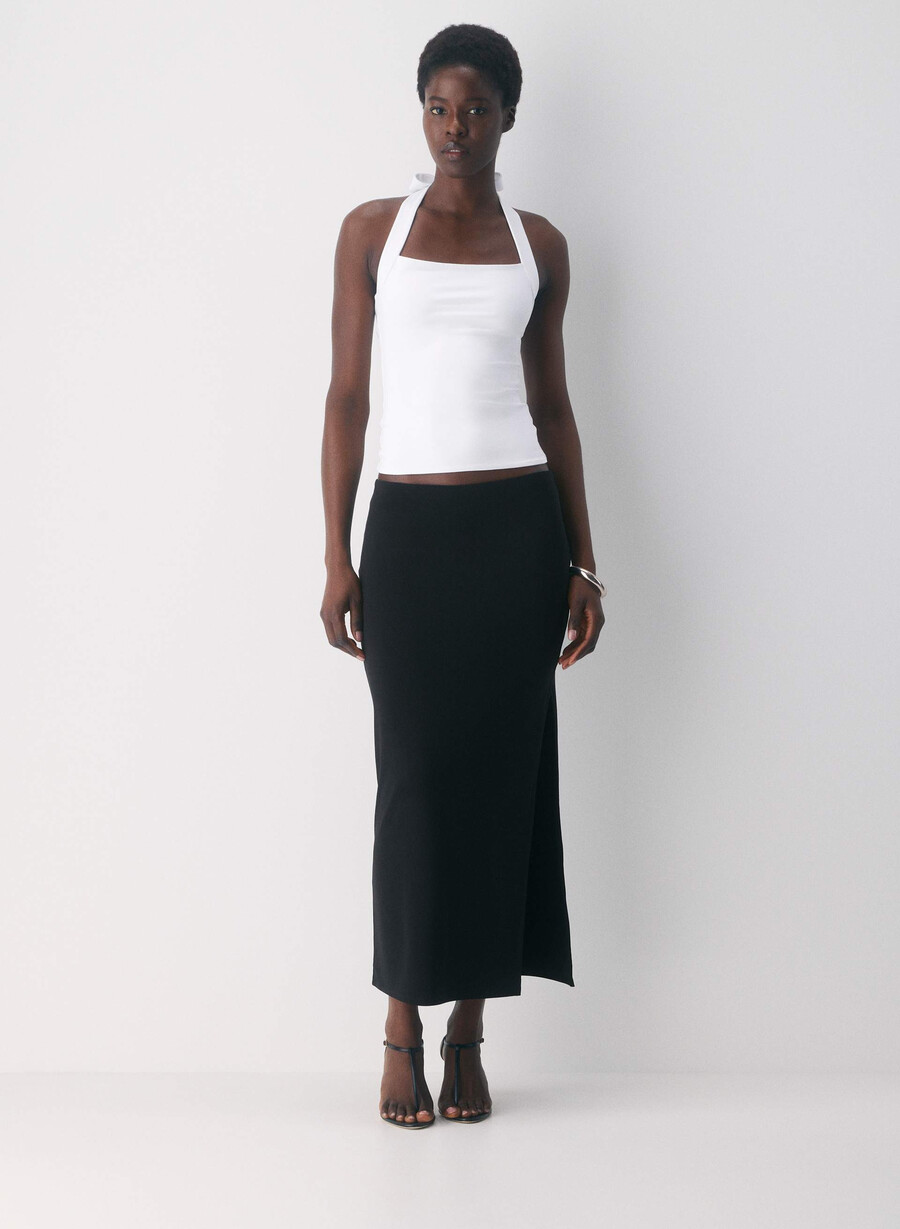 original contour optimum halter top ljusvit