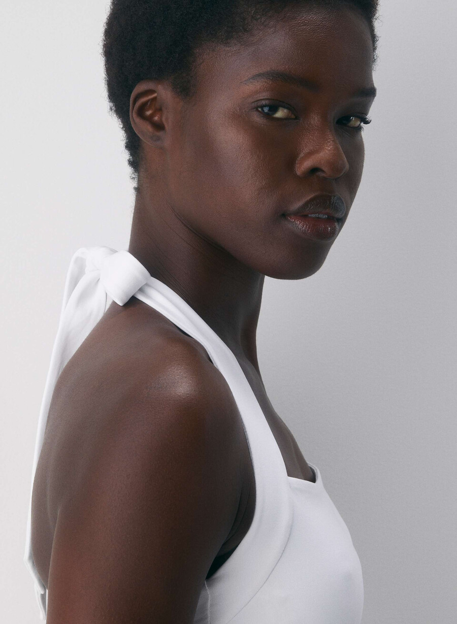 original contour optimum halter top ljusvit