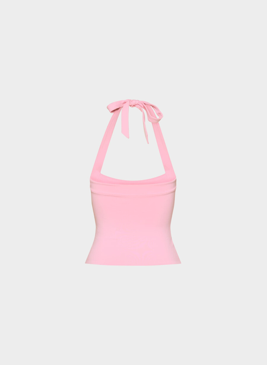 original contour optimum halter top jellybean rosa