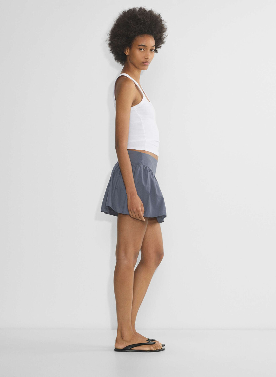 tofflor poplin skort vintage navy