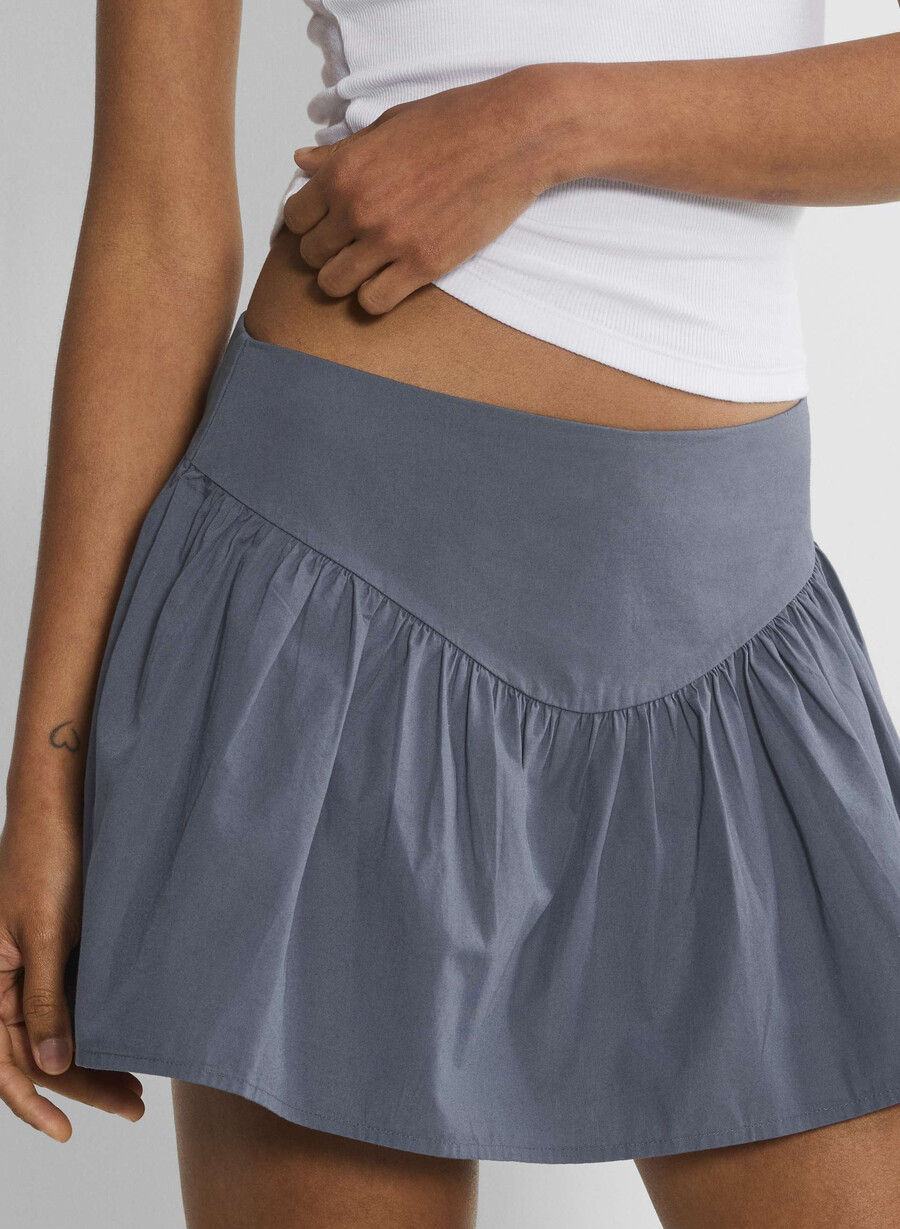 tofflor poplin skort vintage navy