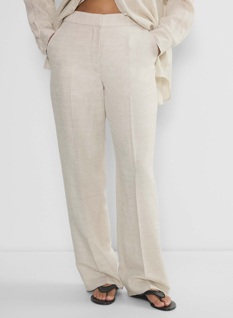 limitless pant curve-fit – cruiselinen naturlig ecru