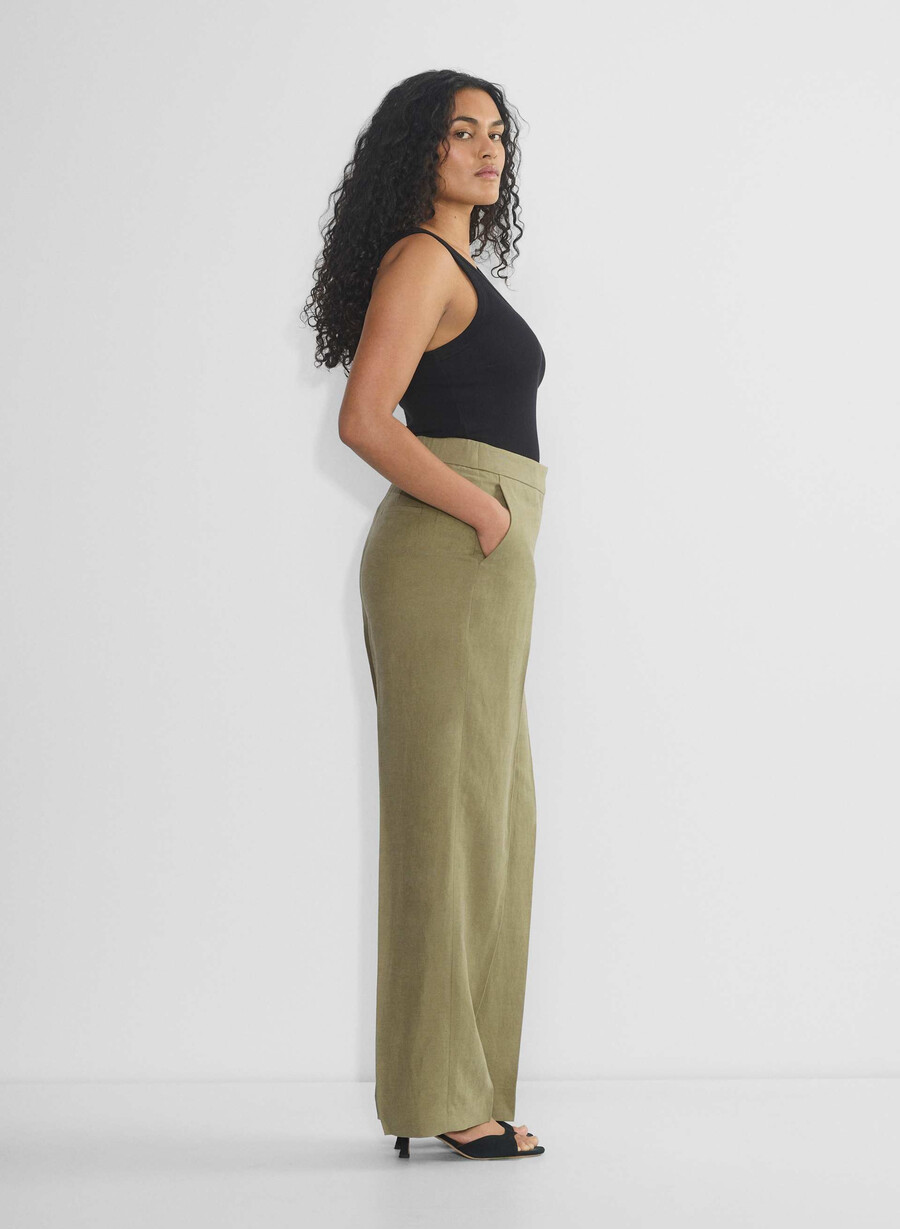 the limitless pant curve-fit - cruiselinen soltorkade oliv