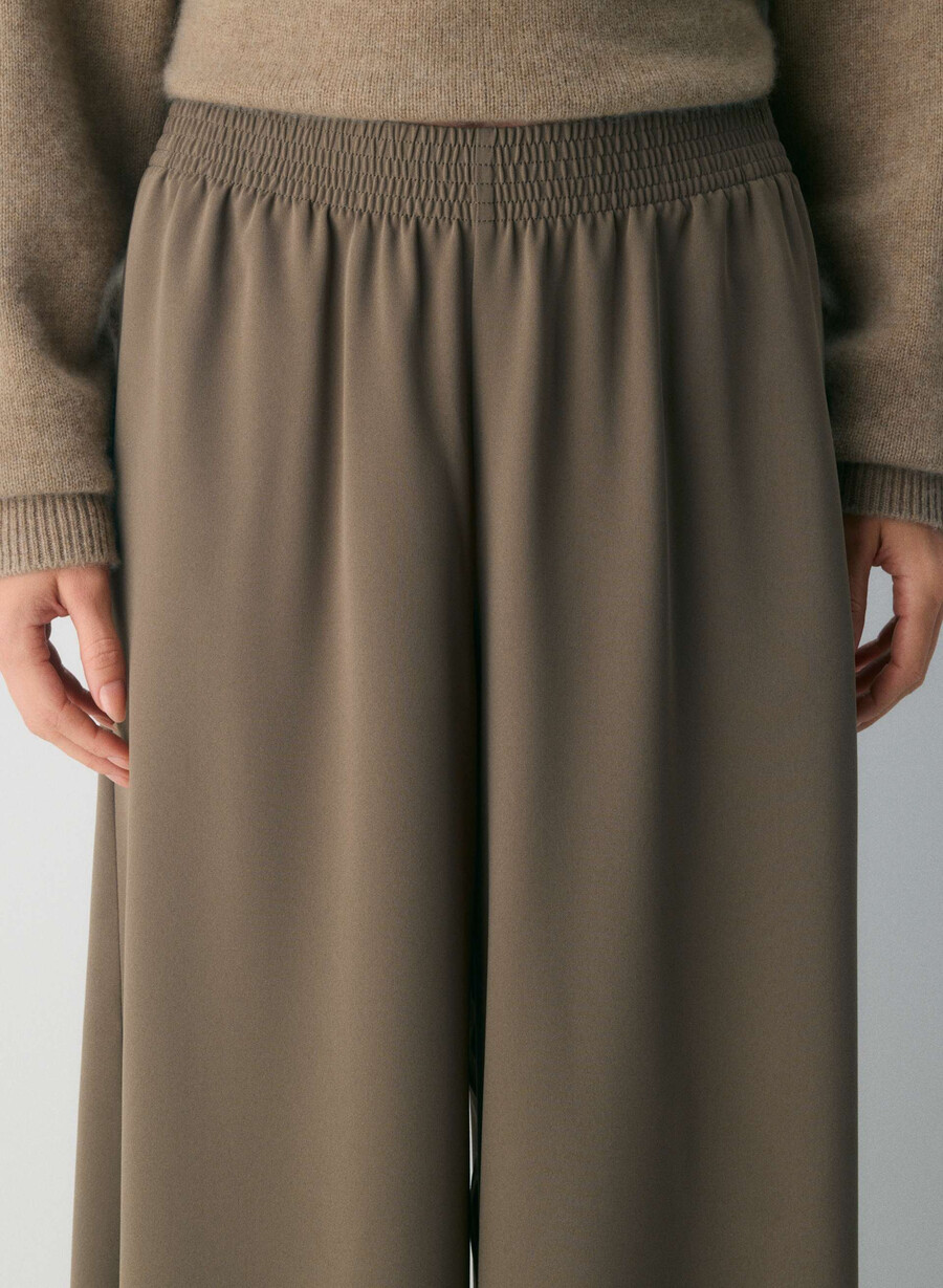 parker palazzo byxa - studio drape cola taupe