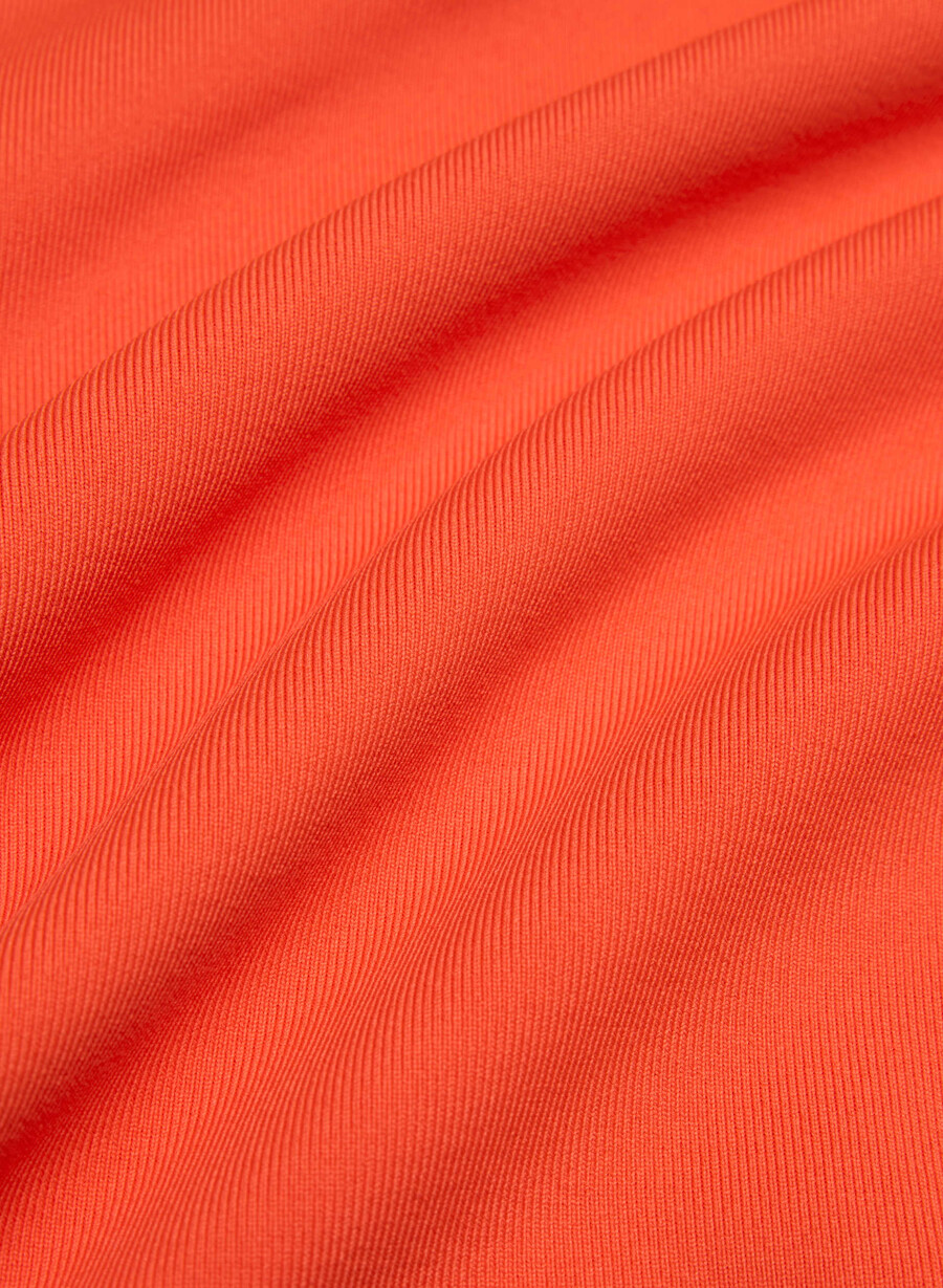 segment poplin klänning poppyrÖd