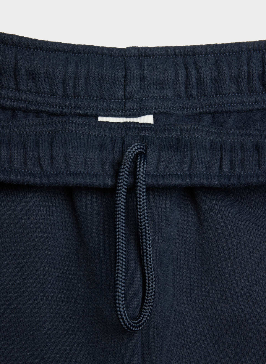 mysiga fleece-shorts med hög midja admiral