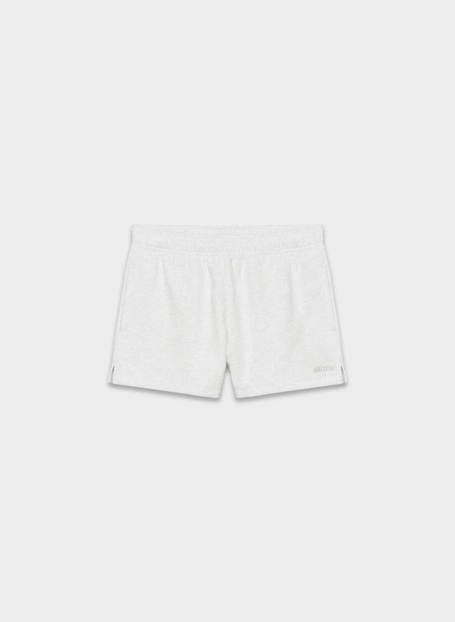 mysiga sweatfleece mega hi-rise mini shorts ljungvita