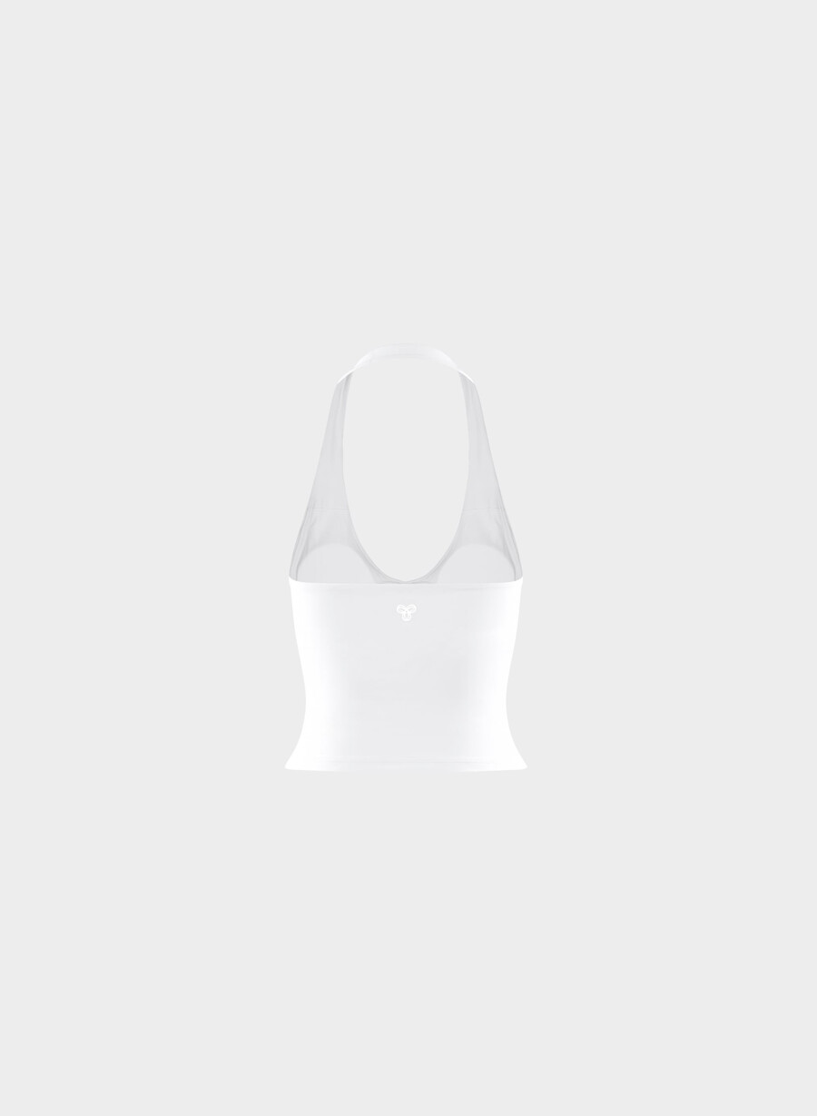 butter prime halter sportlinne ljusvit