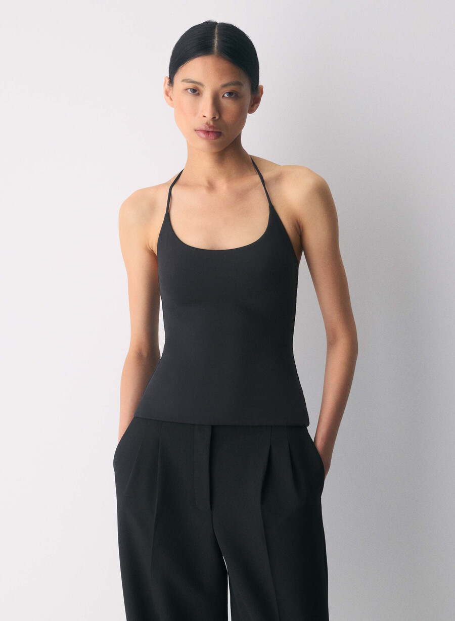 original contour grace halter top svart