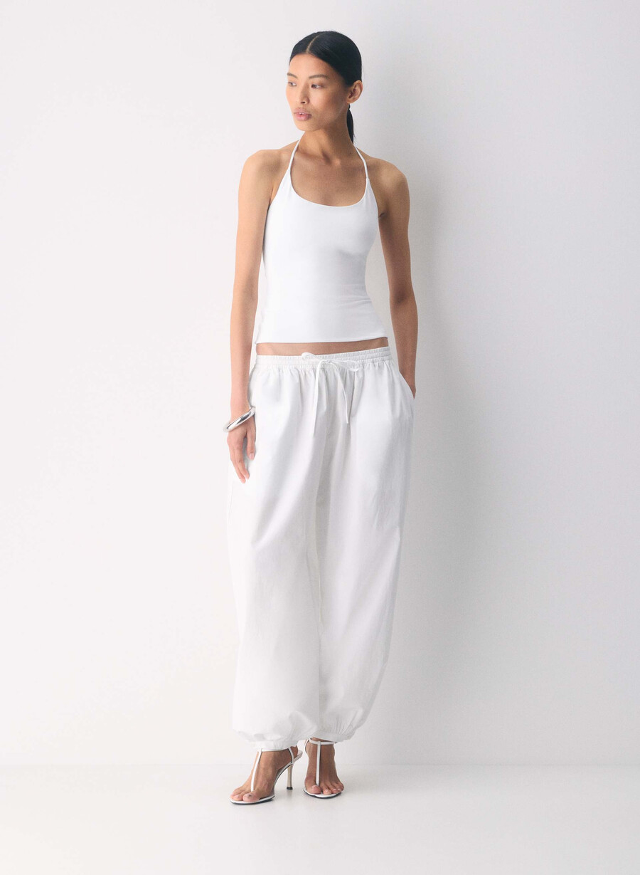 original contour grace halter top ljusvit