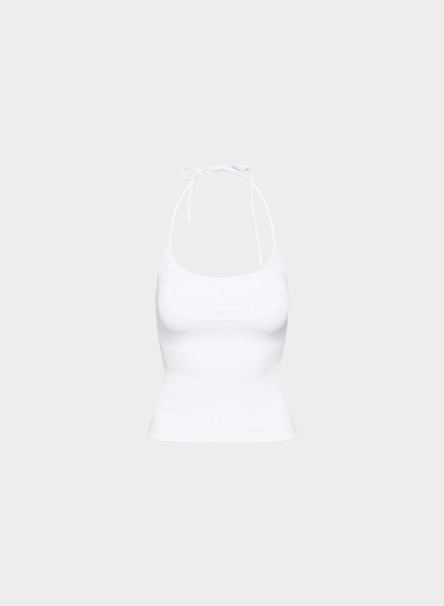 original contour grace halter top ljusvit