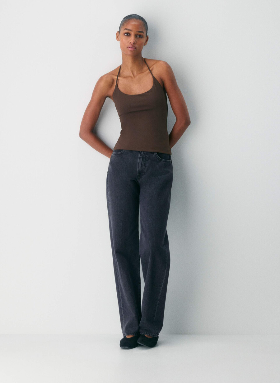 original contour grace halter top rik mocha brun