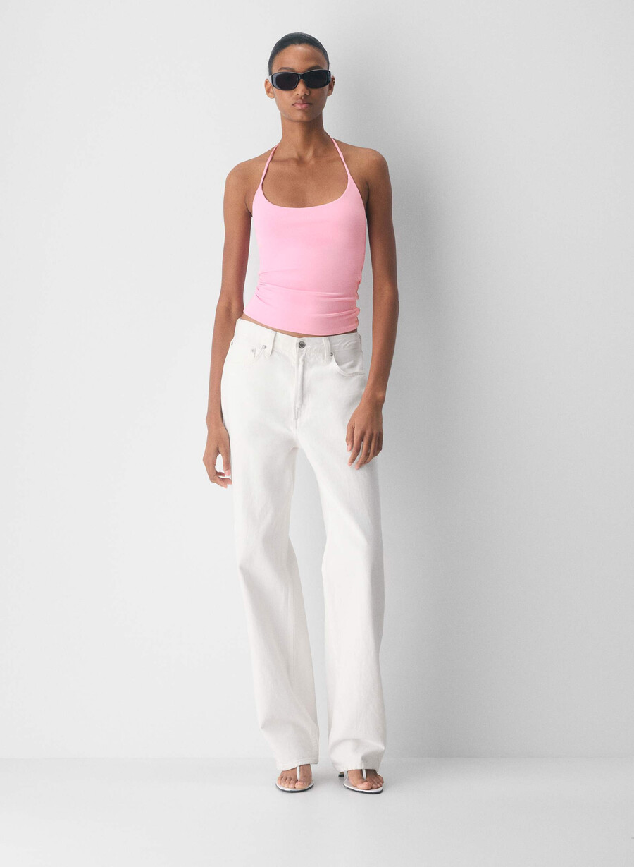 original contour grace halter top jellybean rosa