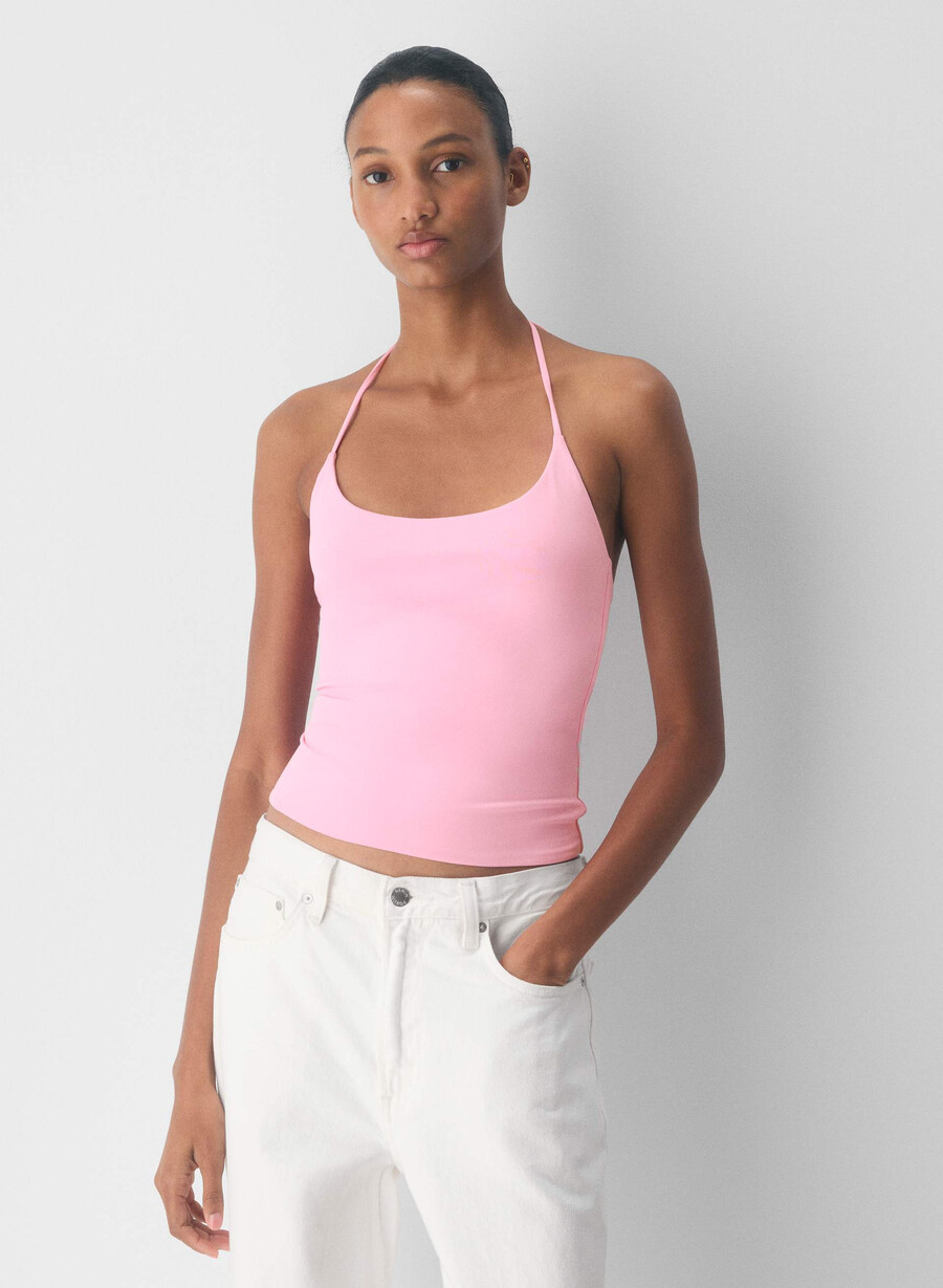 original contour grace halter top jellybean rosa