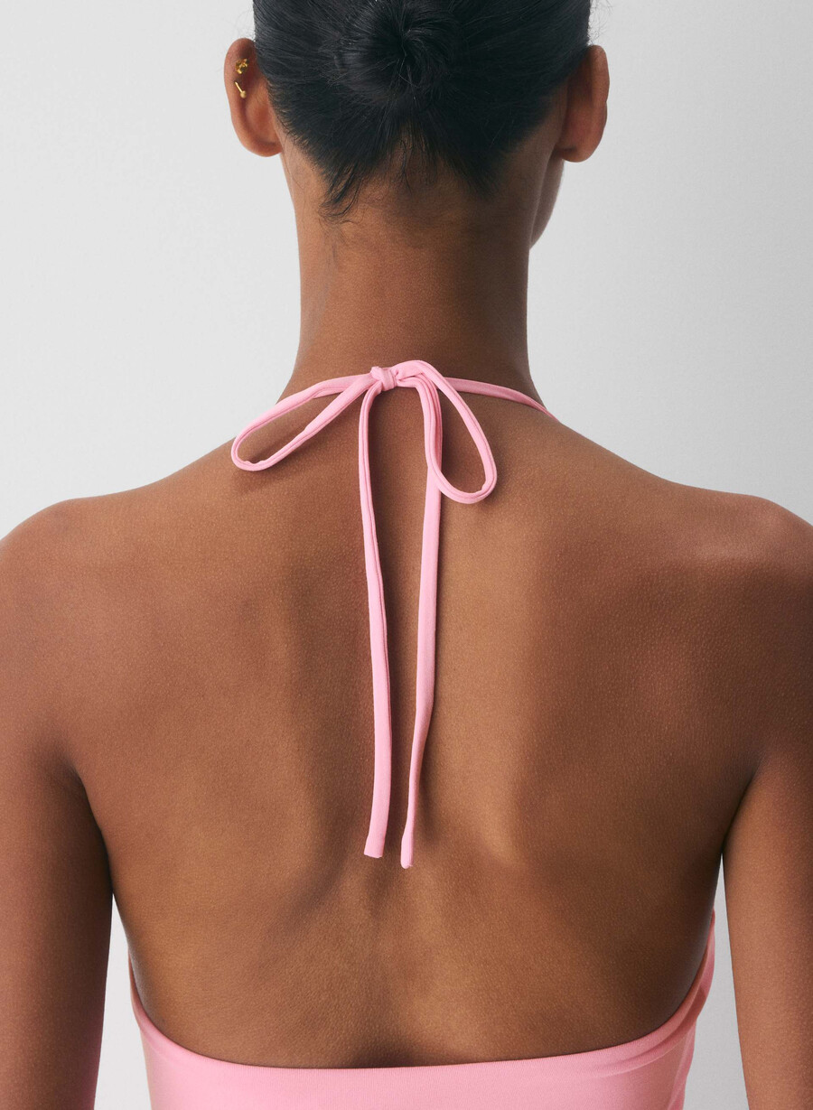original contour grace halter top jellybean rosa