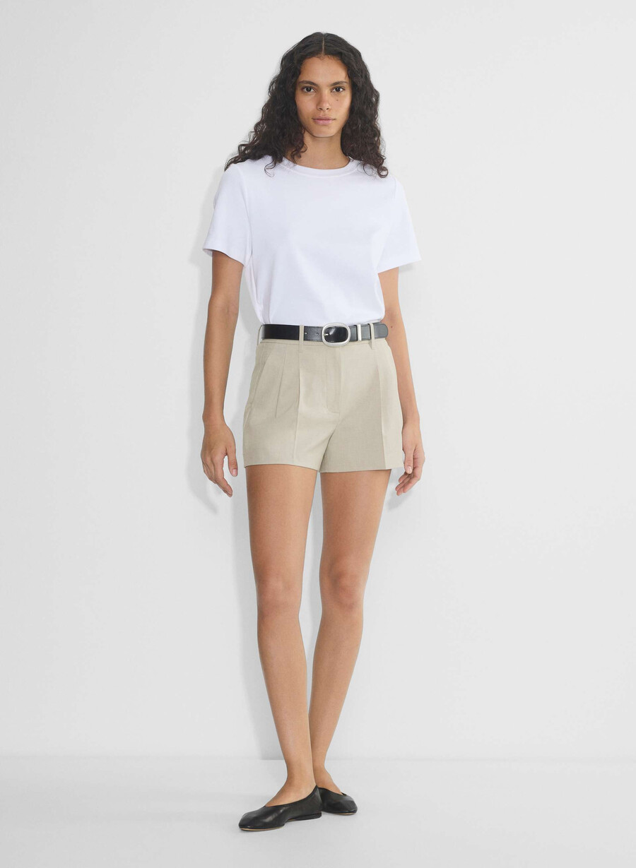 the effortless short mini - reessential light heather matt pearl