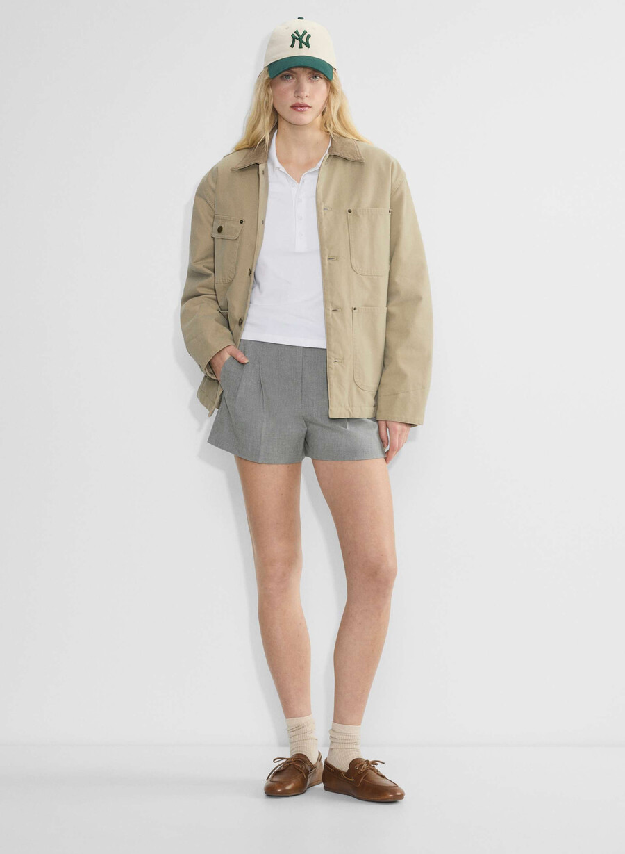 the effortless short mini - reessential ljus mÖrkgrÅ ljuvlig
