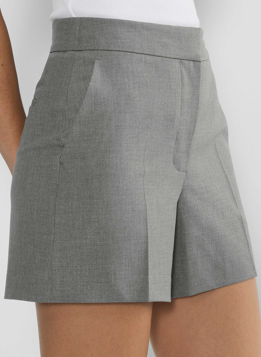 limitless short mid-thigh - reessential light heather dark grey