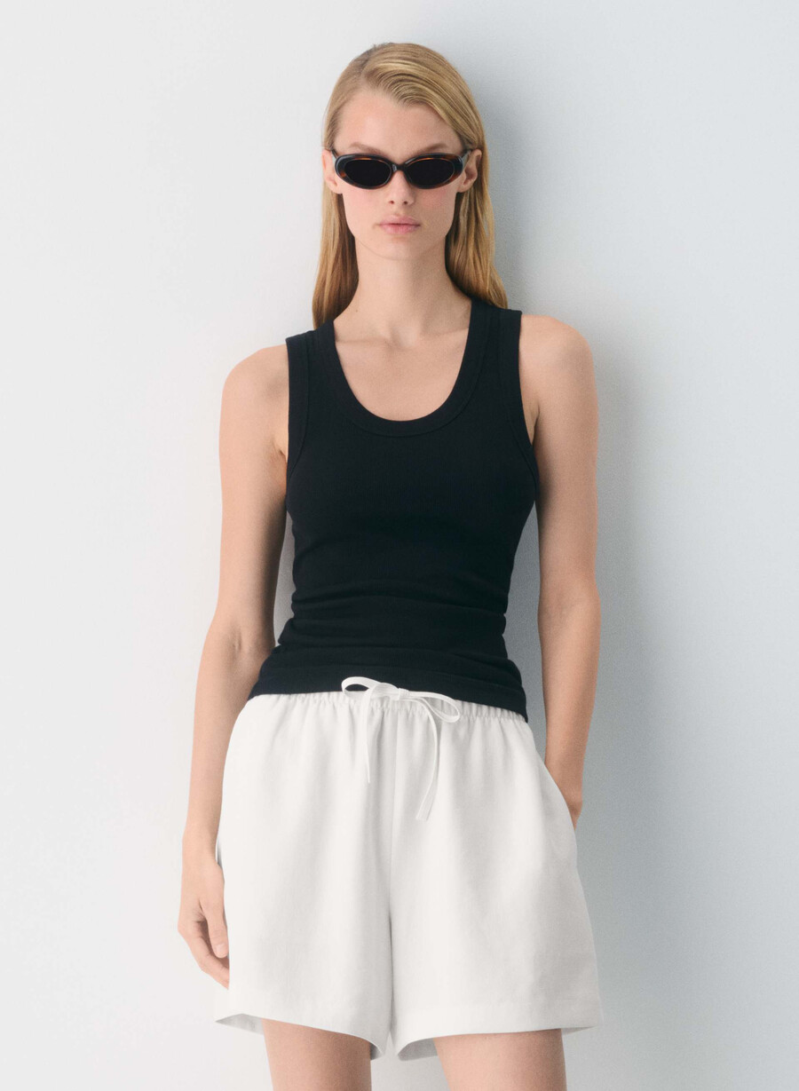 the lodge short mid-thigh - crepette mÖrkoliv