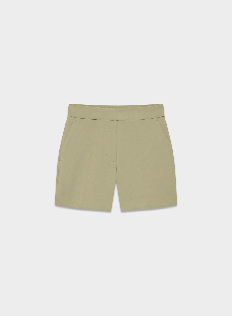 limitless short curve-fit mid-thigh - crepette soltorkade oliv