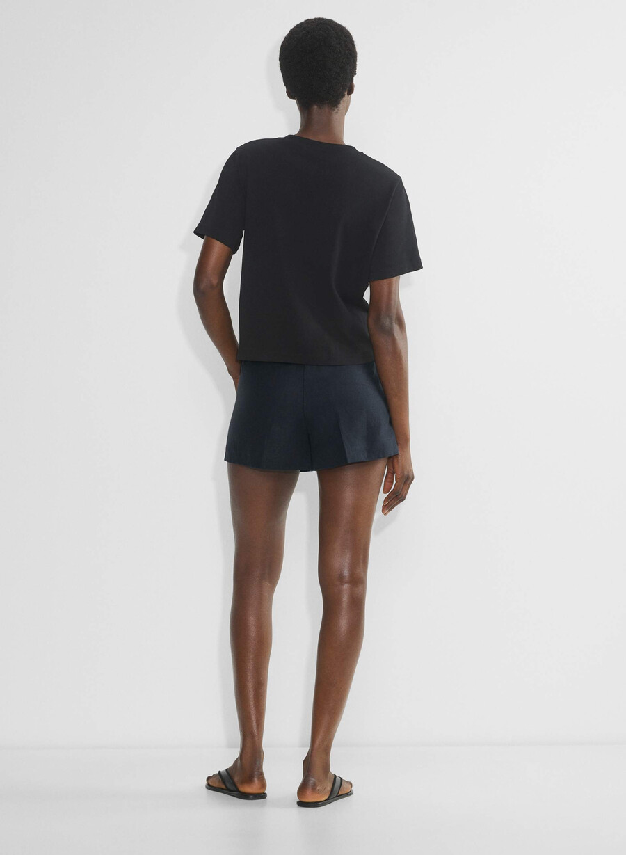 the effortless short curve-fit mini - cruiselinen dark nat navy