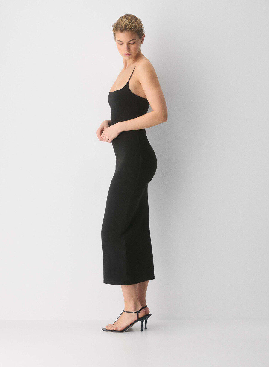 casual contour summon maxi cami klänning svart